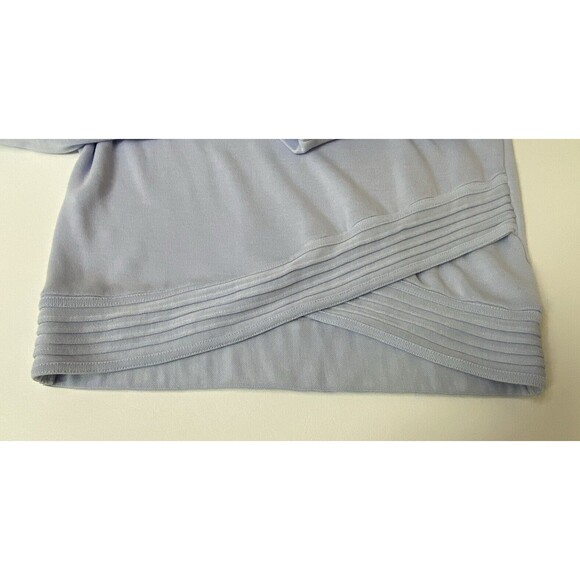 Athleta Serenity Criss Cross Sweatshirt Lt. Blue Crew Neck Soft Modal Stretch XS - Picture 8 of 10